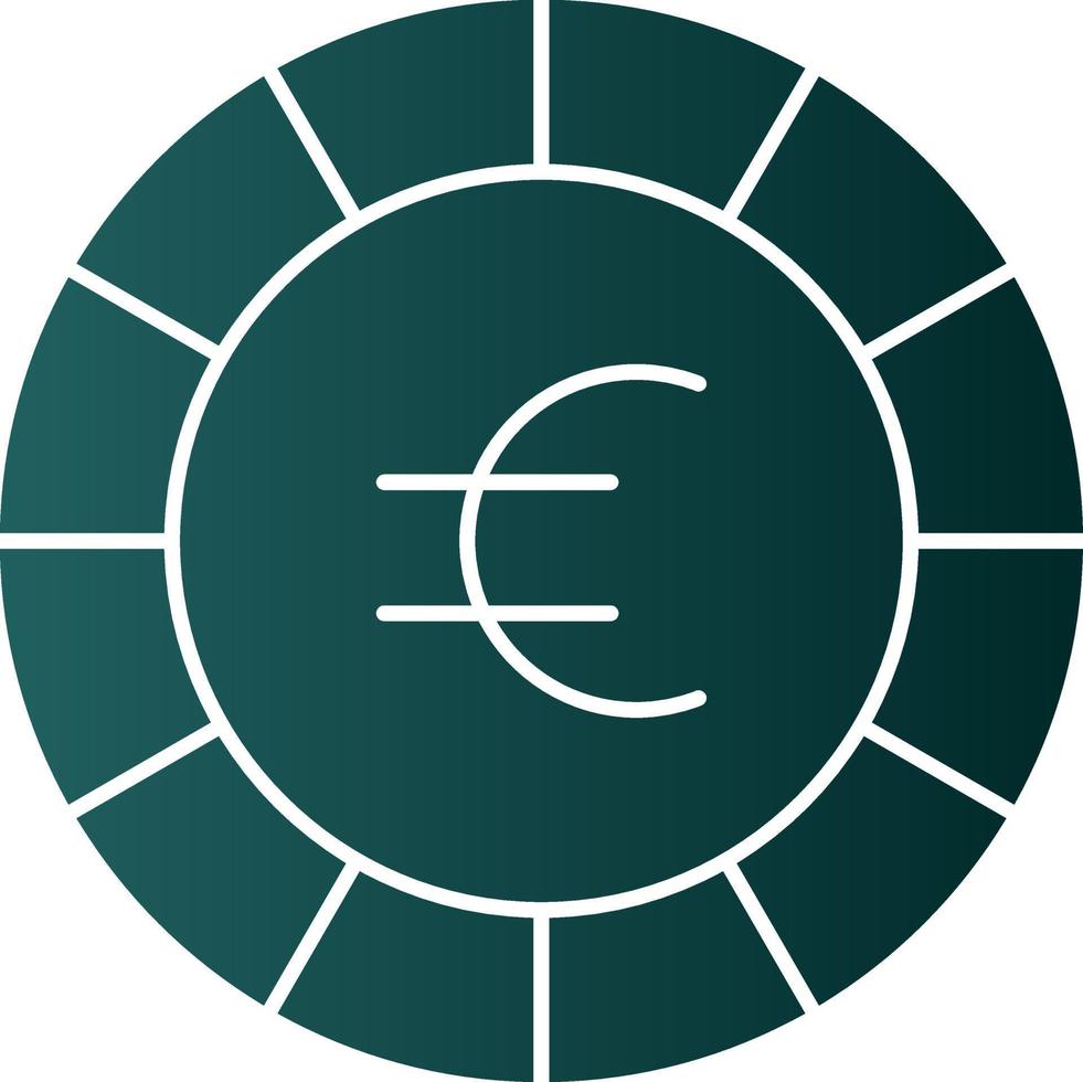design de ícone de vetor de euro