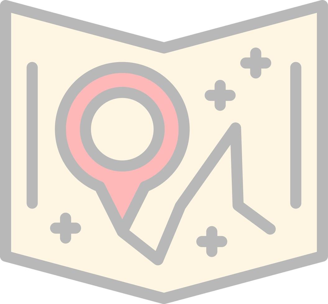 design de ícone de vetor de mapa