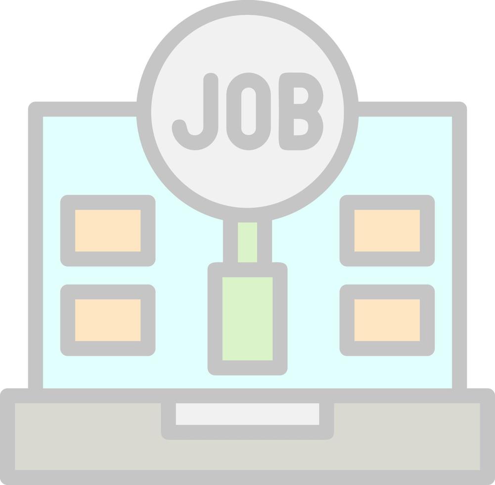 design de ícone de vetor de pesquisa de emprego