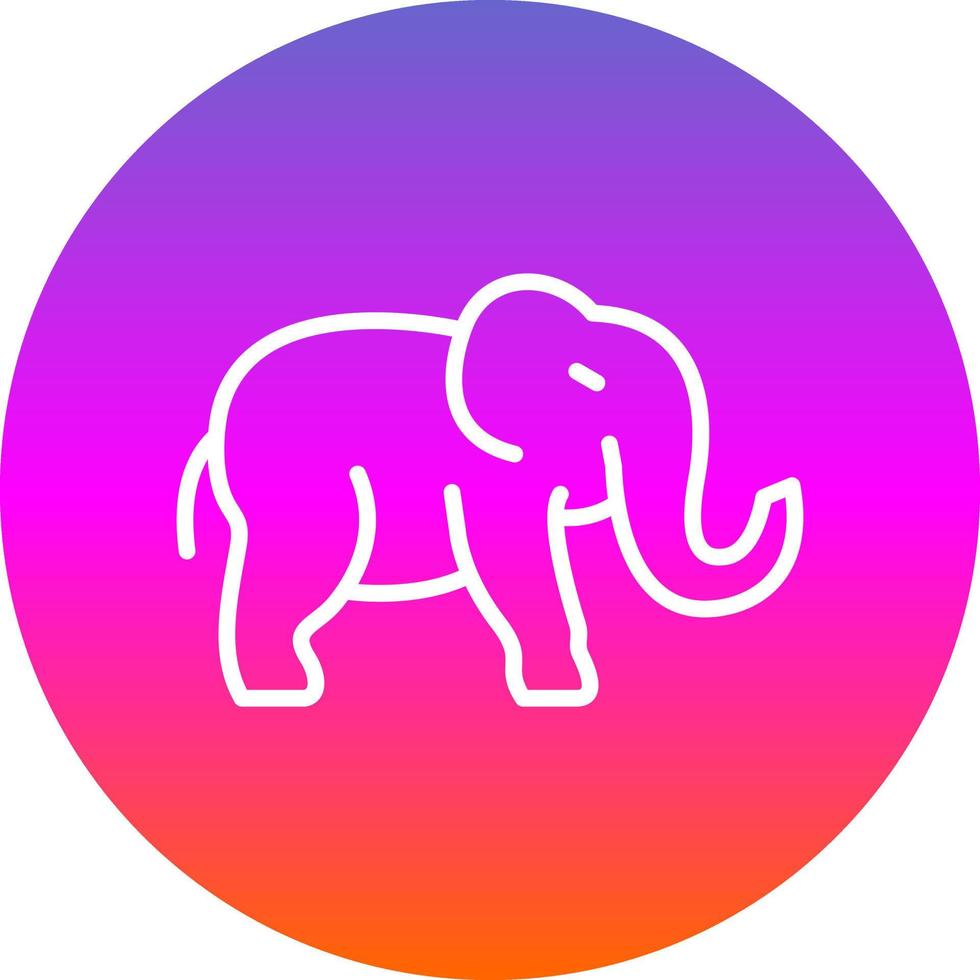 design de ícone de vetor de elefante