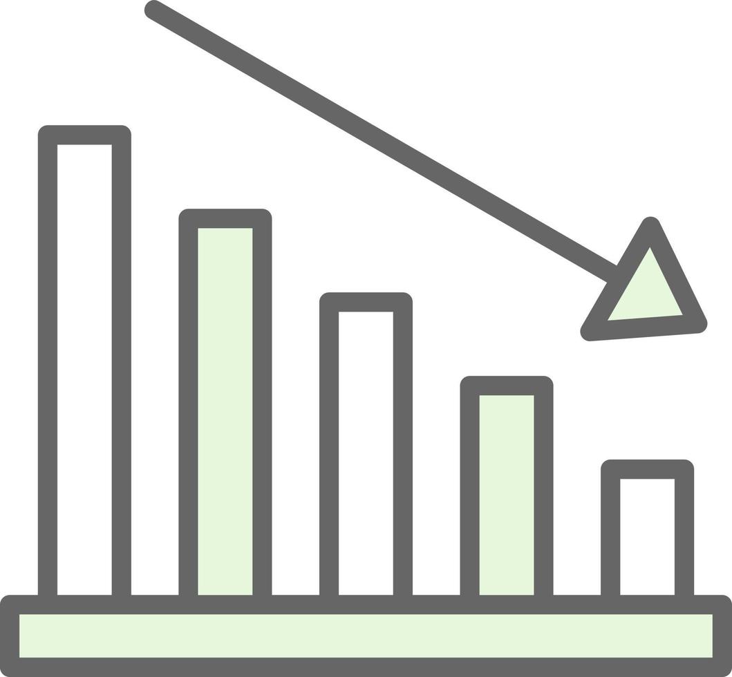 design de ícone gráfico vetorial para baixo vetor