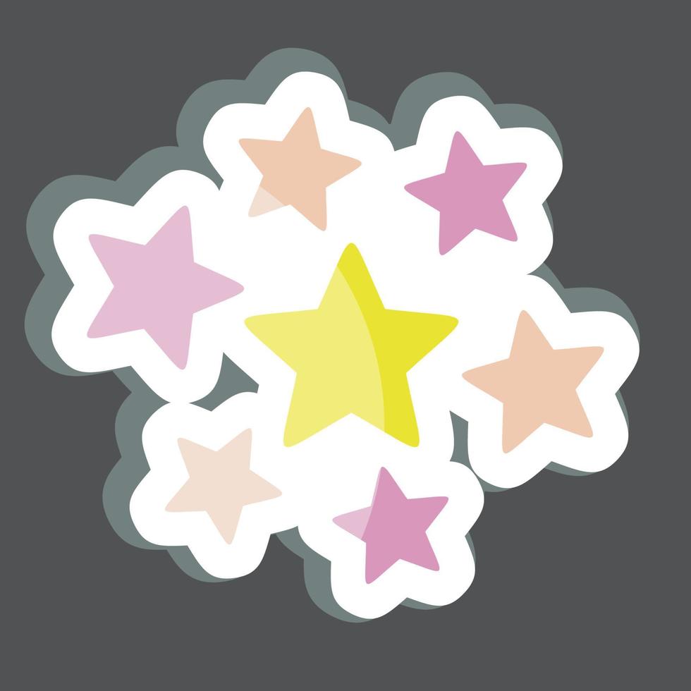 estrelas da etiqueta ao redor. relacionado ao símbolo de estrelas. design simples editável. ilustração simples. ícones vetoriais simples vetor