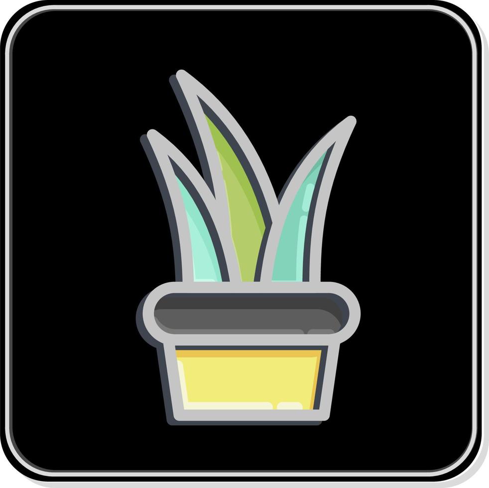 ícone planta 2. relacionado ao símbolo da flora. estilo brilhante. ilustração simples. plantar. carvalho. folha. rosa vetor