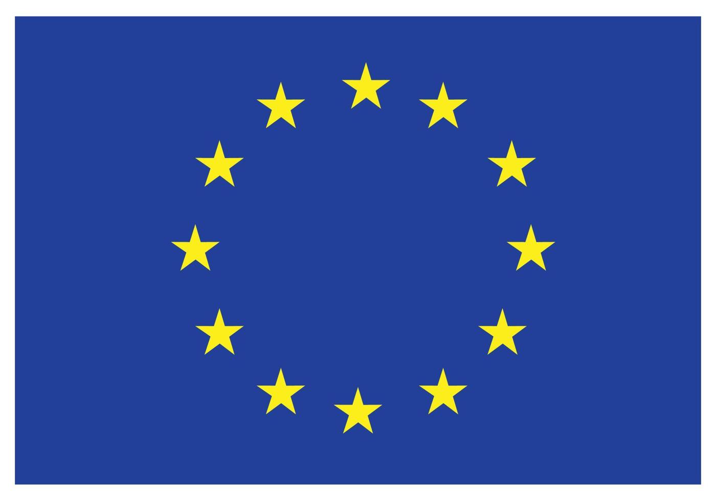 bandeira nacional da união europeia - ícone de cor plana. vetor