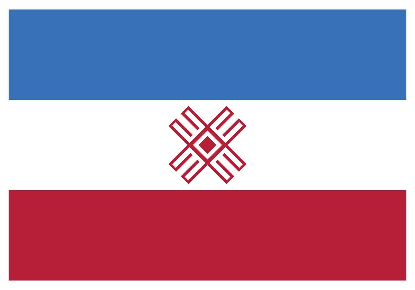 bandeira nacional de mari el - ícone de cor plana. vetor