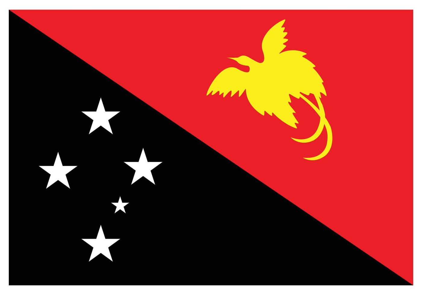 bandeira nacional da papua-nova guiné - ícone de cor plana. vetor