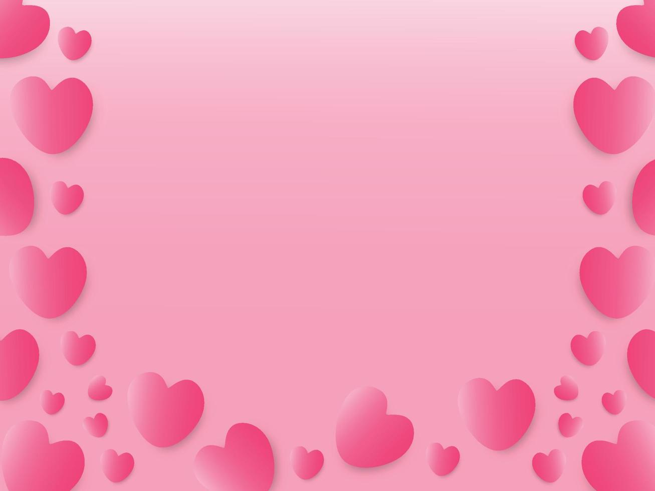 cartão de moldura de coração para dia dos namorados, design de cartão de felicitações. vetor