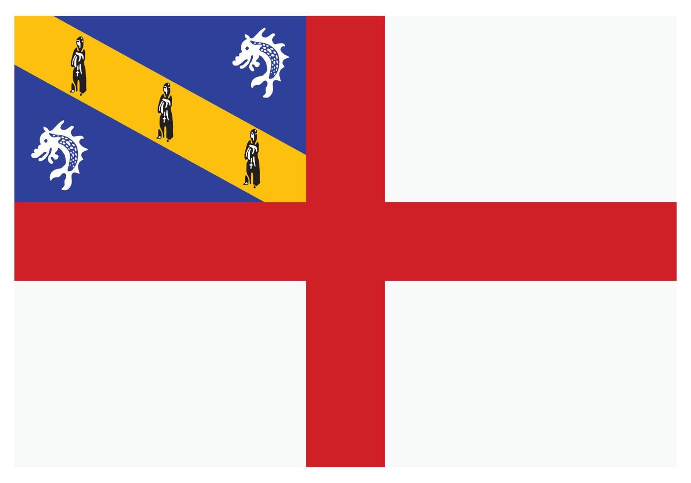 bandeira nacional de herm - ícone de cor plana. vetor