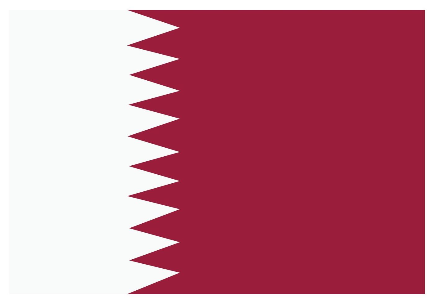 bandeira nacional do qatar - ícone de cor plana. vetor