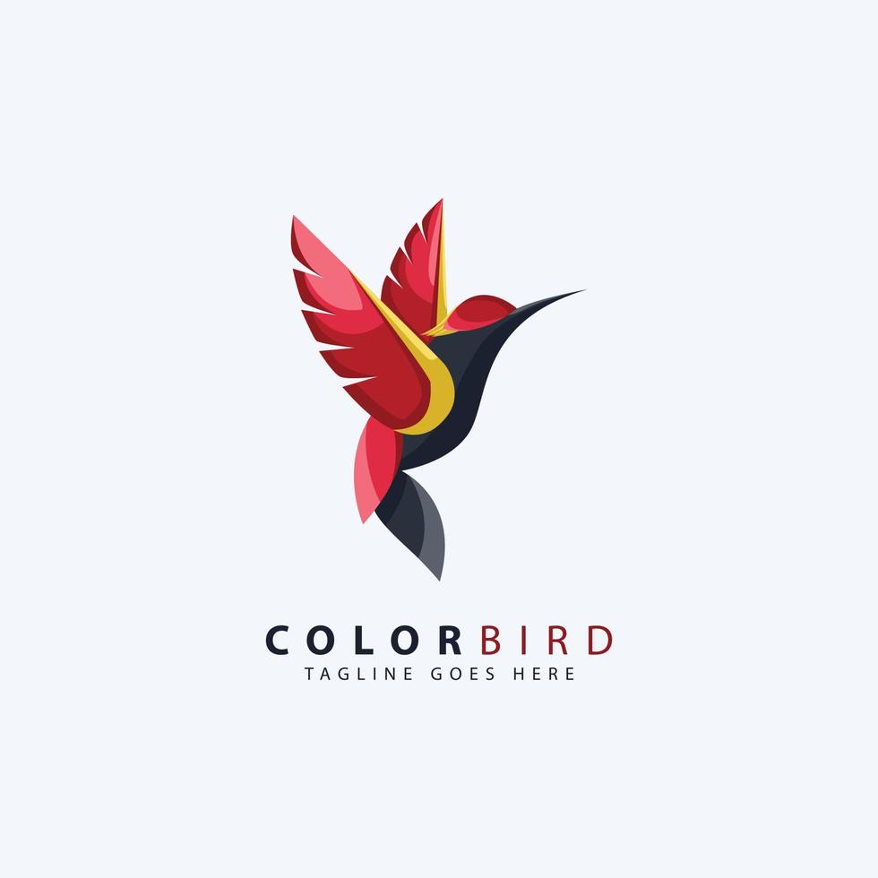 vetor de logotipo de pássaro, inspiração de modelo de logotipo.