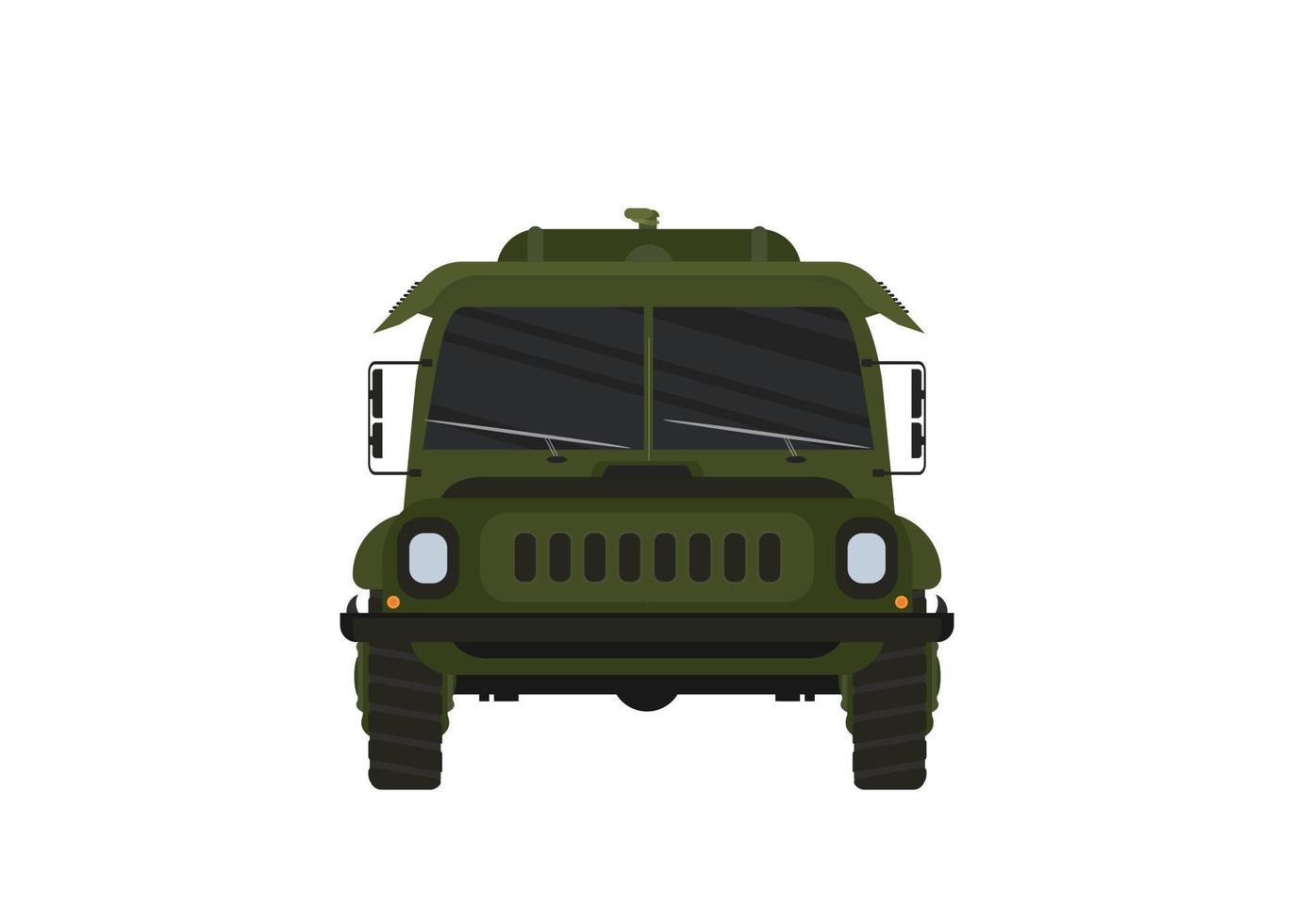ilustração vetorial de silhueta de carro militar fora de estrada para seu projeto vetor