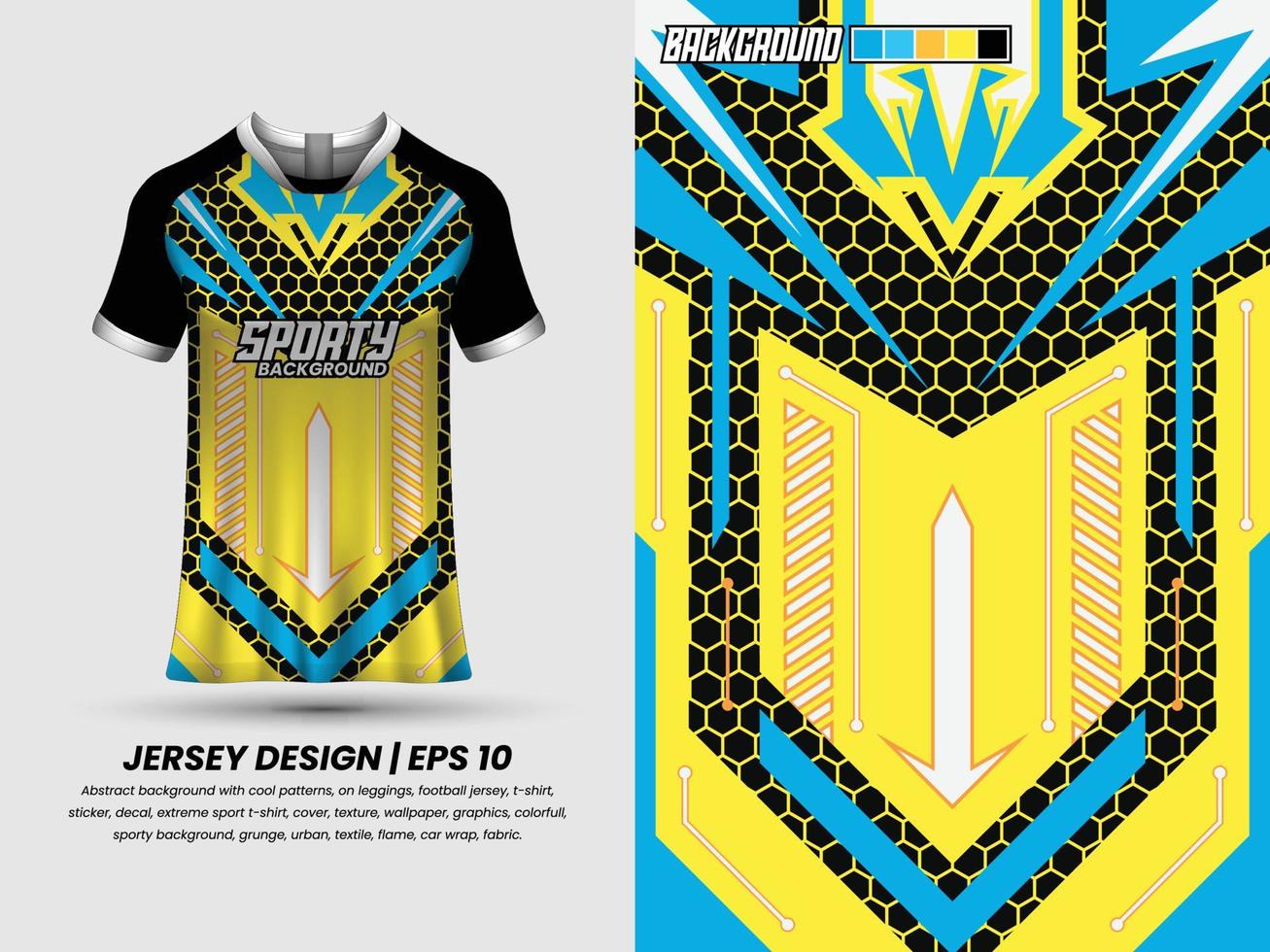 design de camisa de futebol para sublimação, design de camiseta esportiva, modelo de camisa vetor