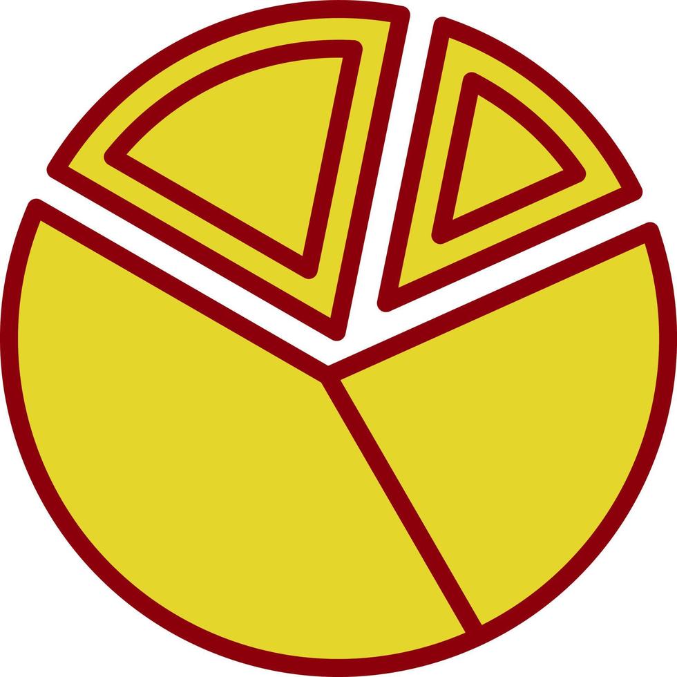 design de ícone de vetor de gráfico de pizza