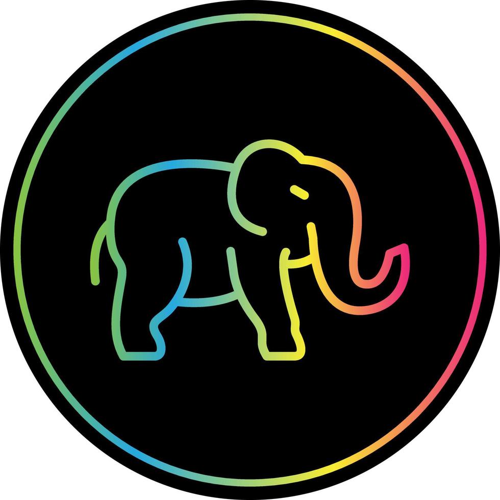 design de ícone de vetor de elefante