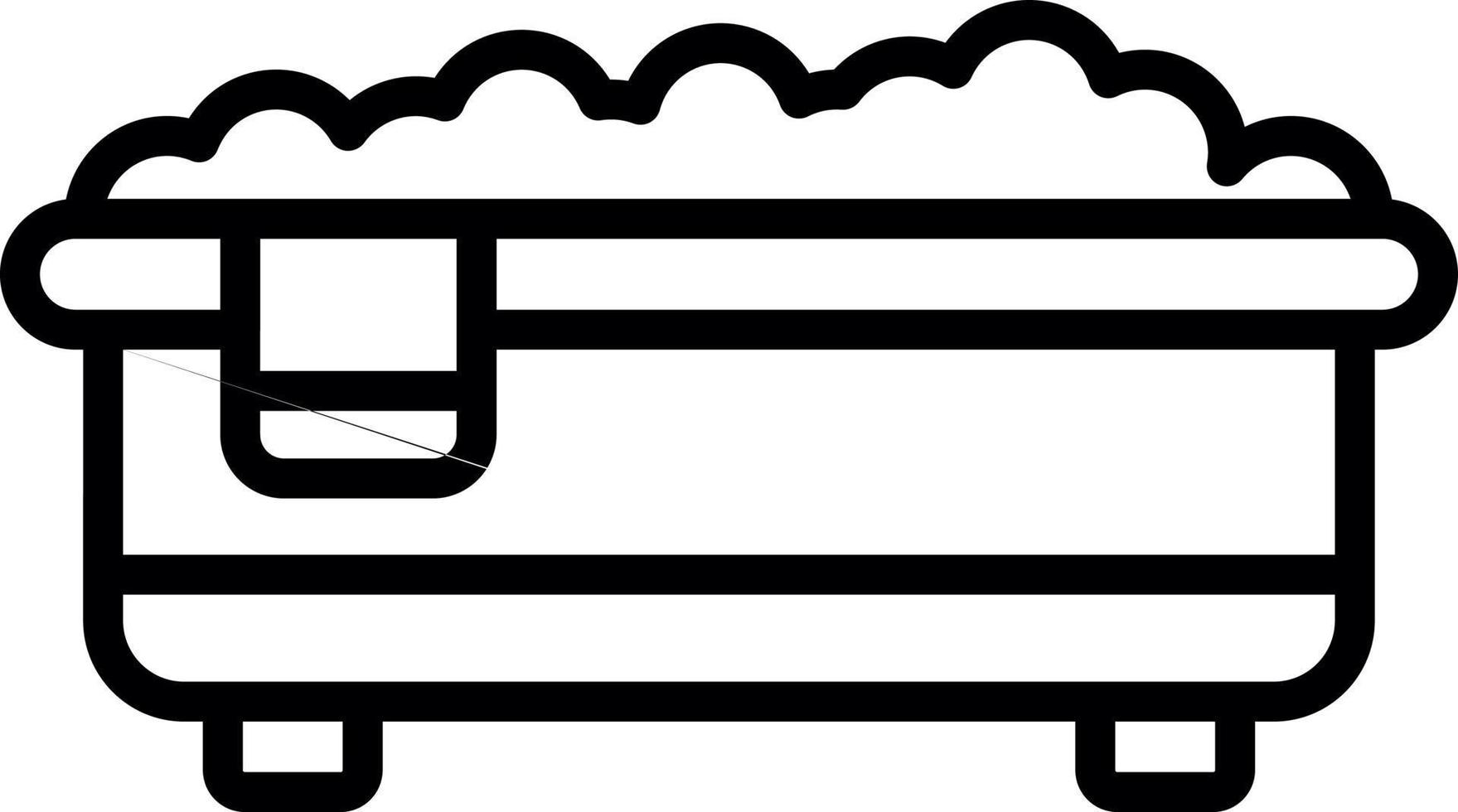 design de ícone de vetor de banheira