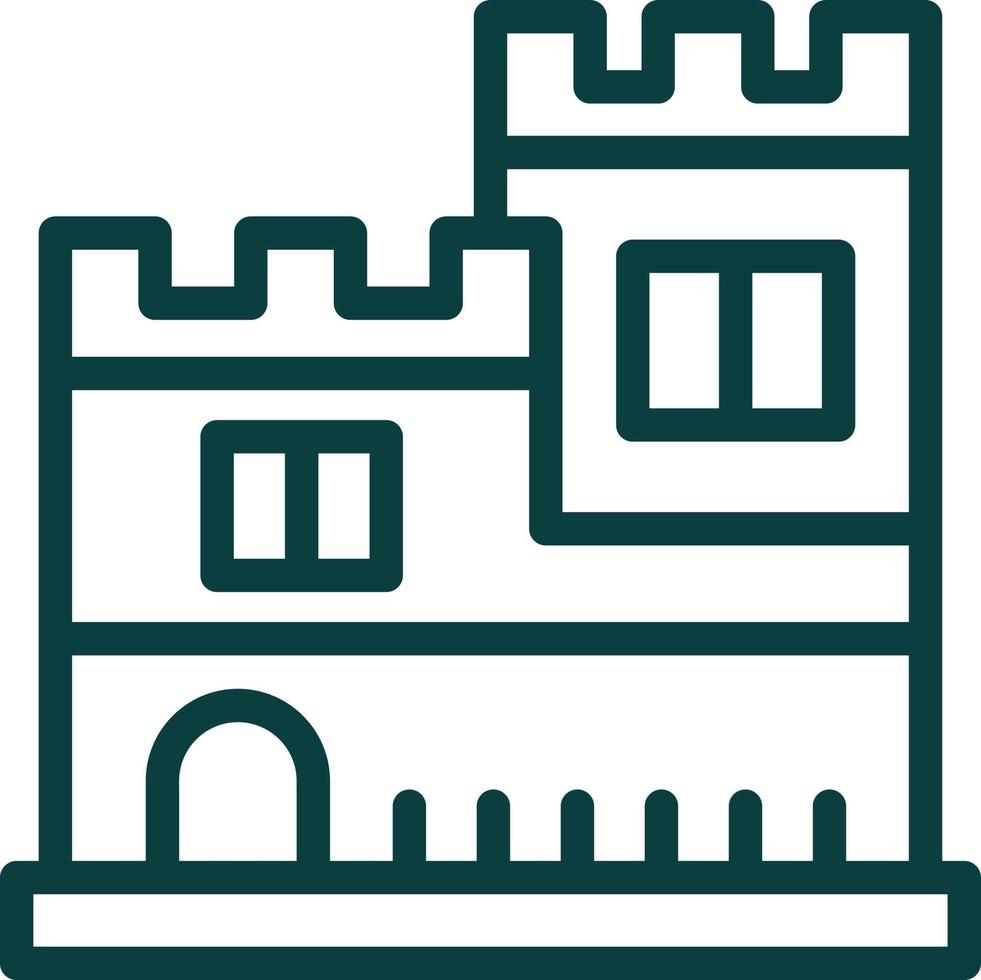 design de ícone de vetor de castelo