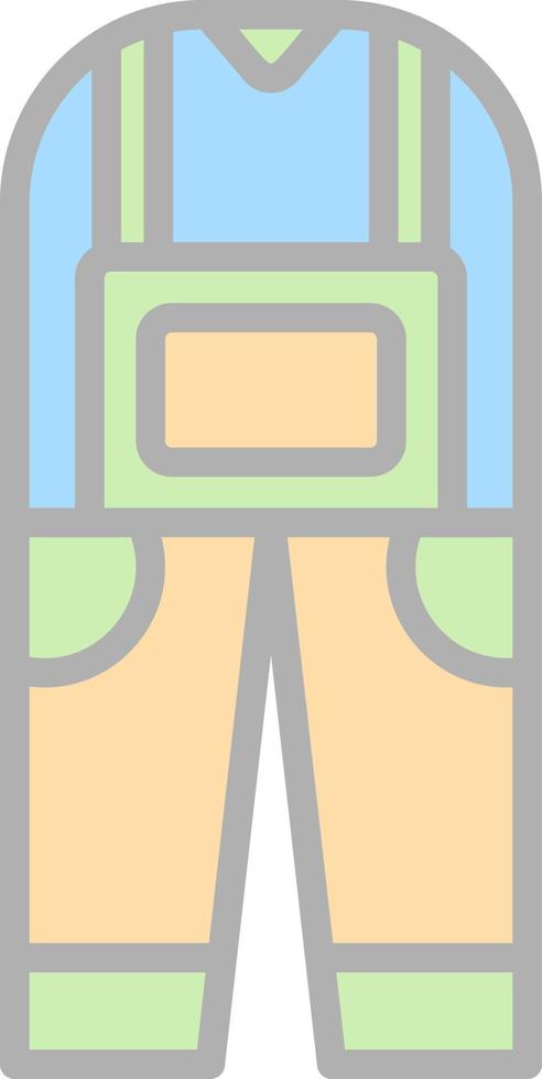 design de ícone de vetor de macacão