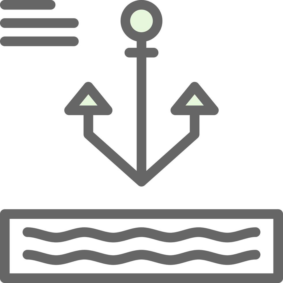 design de ícone de vetor de âncora