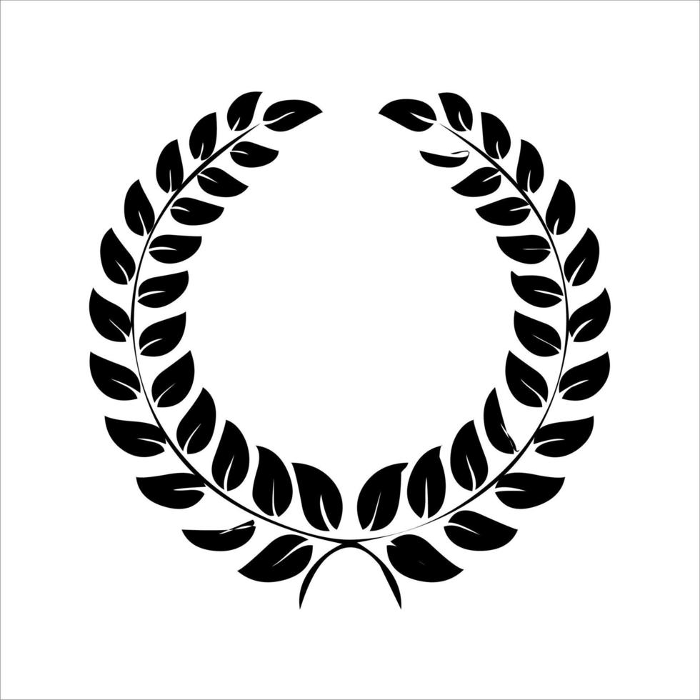 logotipo de arroz circular isolado no fundo branco. logotipos e símbolos da empresa de arroz com formas únicas e diversas. formas circulares de logotipo de arroz vetor