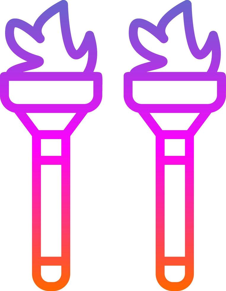 design de ícone vetorial flambeaux vetor