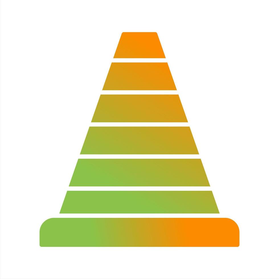 ícone de vetor de cone de trânsito