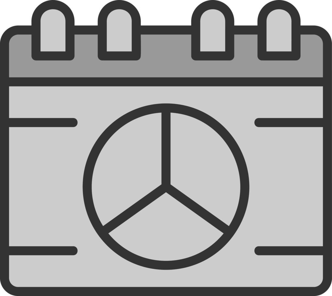 design de ícone de vetor de calendário de paz
