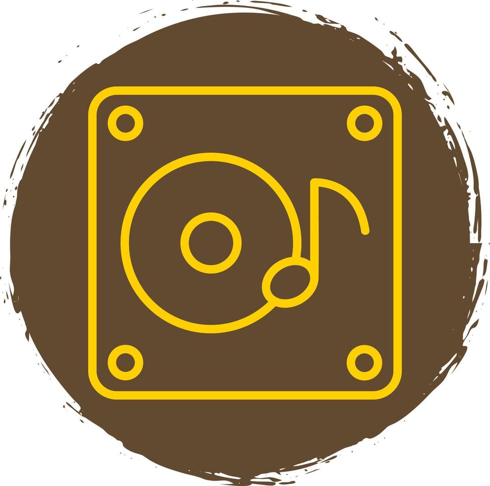 design de ícone de vetor de álbum de música