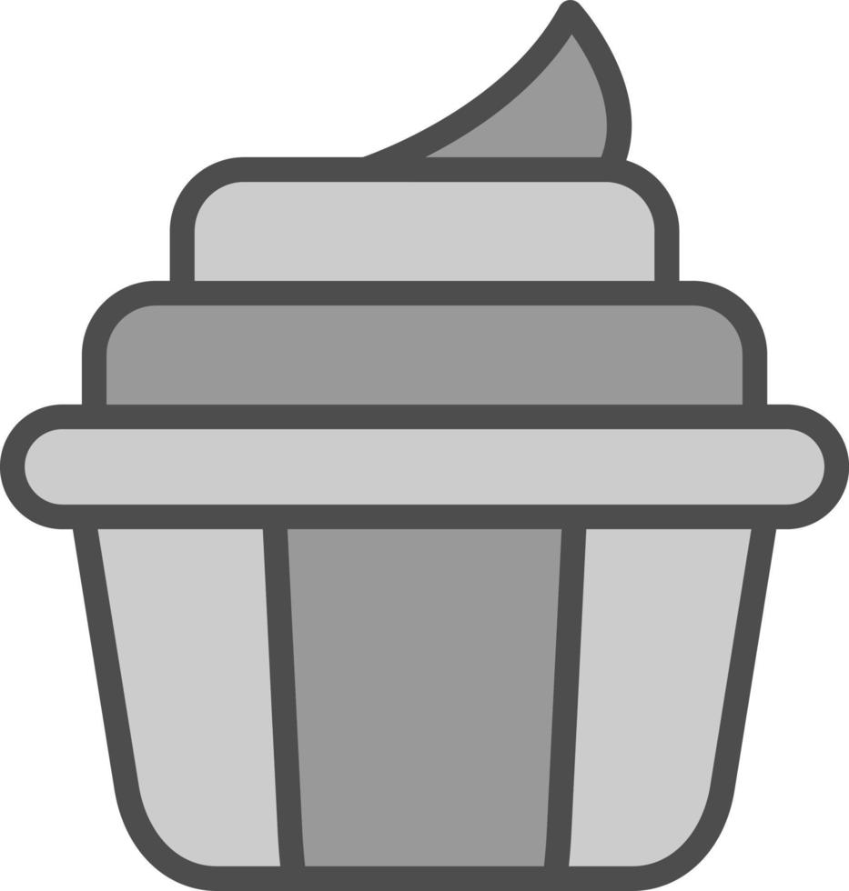 design de ícone de vetor de cupcake