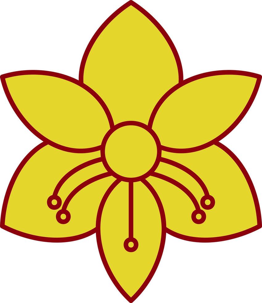 design de ícone vetorial de amarílis vetor
