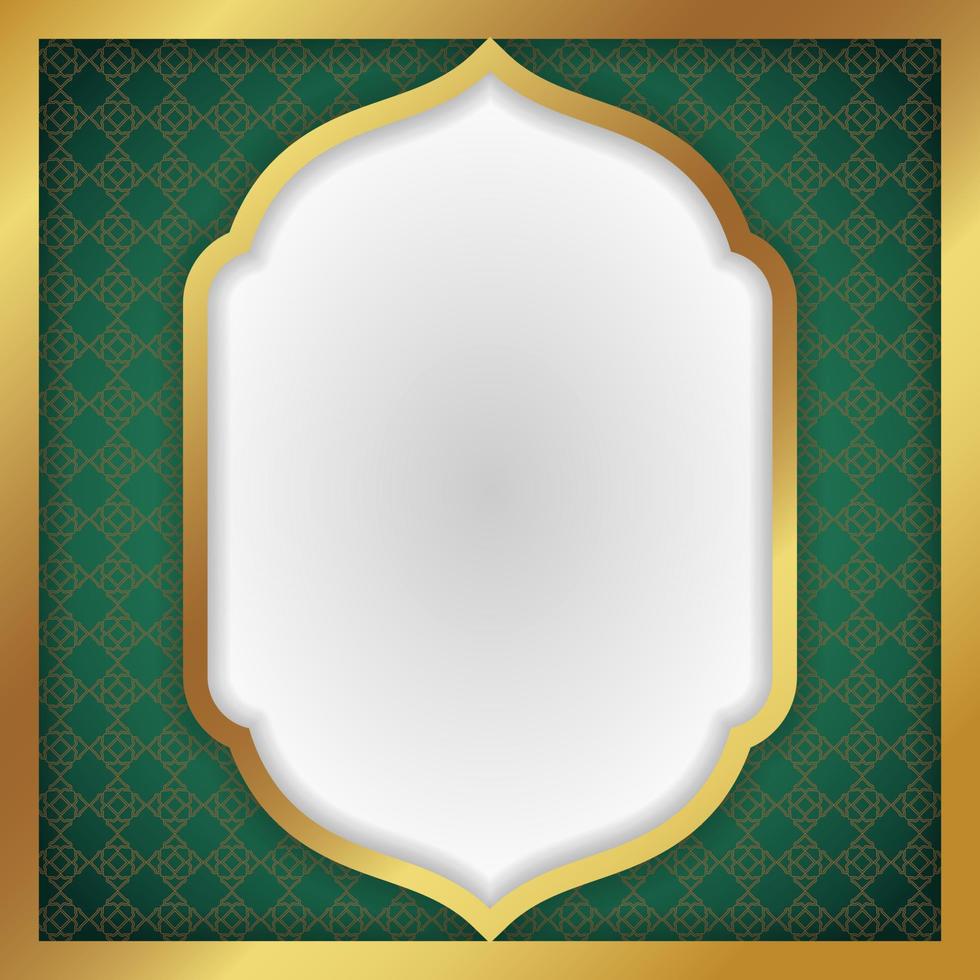 fundo islâmico árabe com padrão árabe e moldura de arco de ornamento decorativo. - vetor. vetor