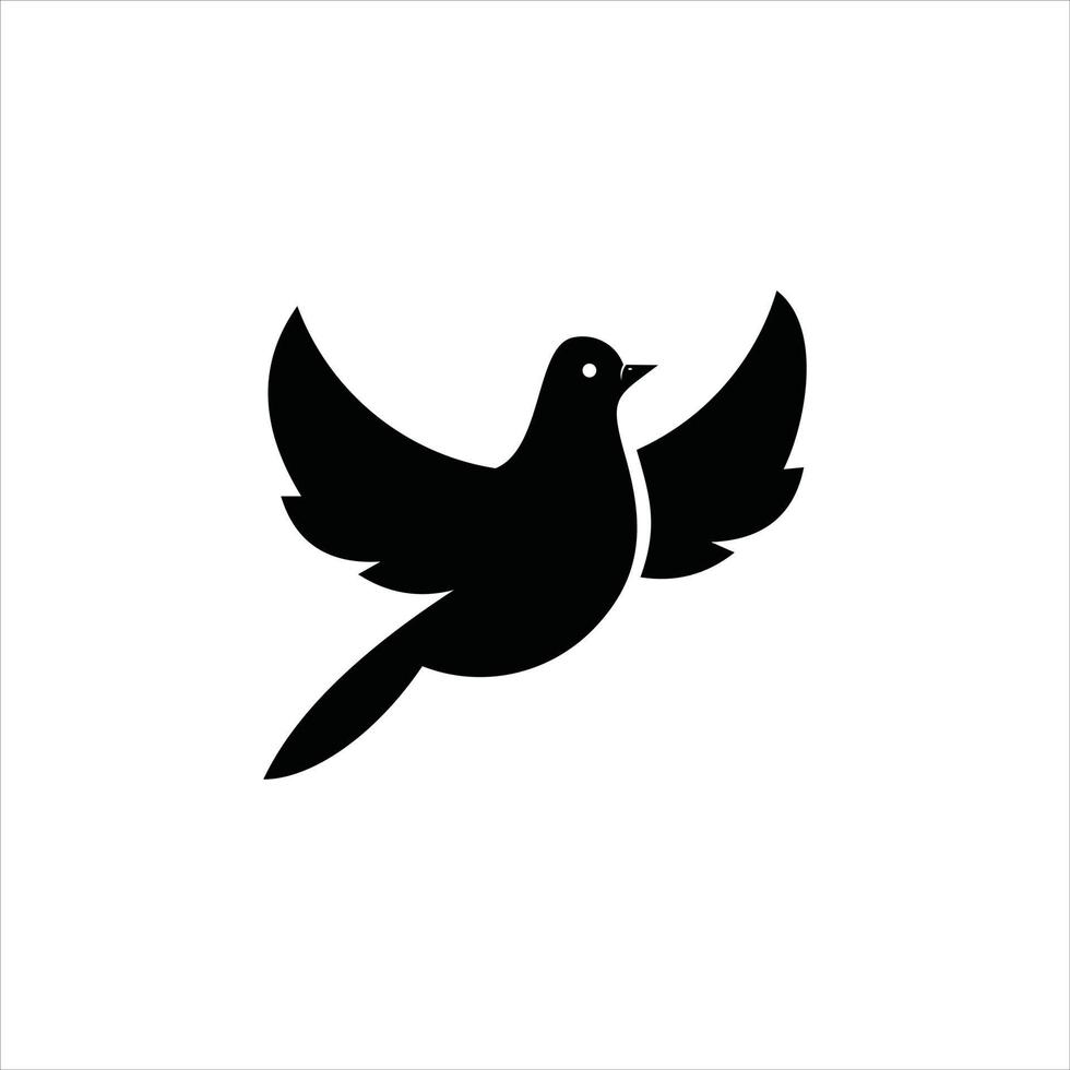 pombo pássaro vetor silhueta animal voador design gráfico mascote