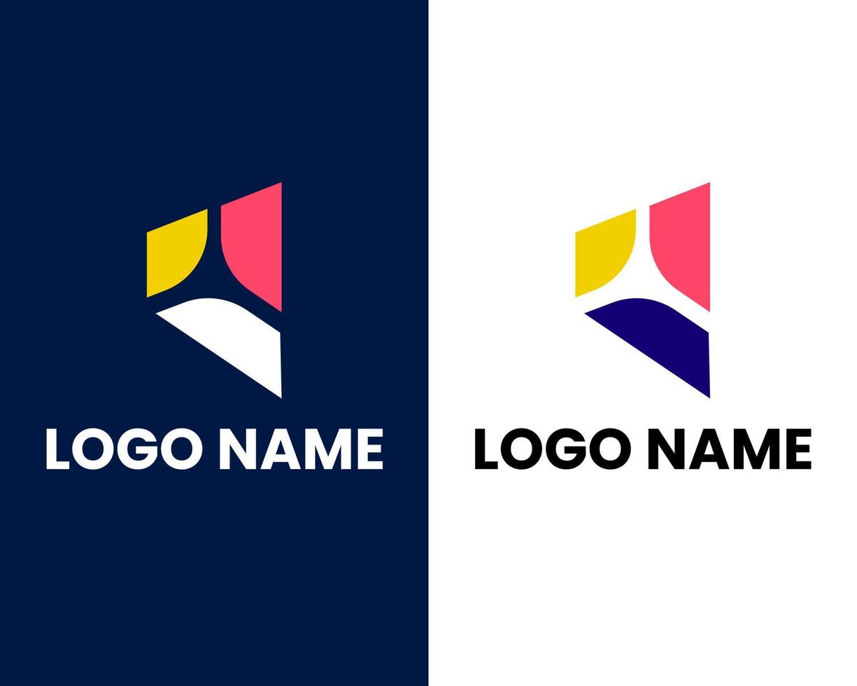 elementos de modelo de design de ícone de logotipo letra u vetor