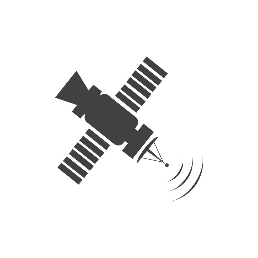 ícone de satélite, ilustração vetorial de transmissão vetor