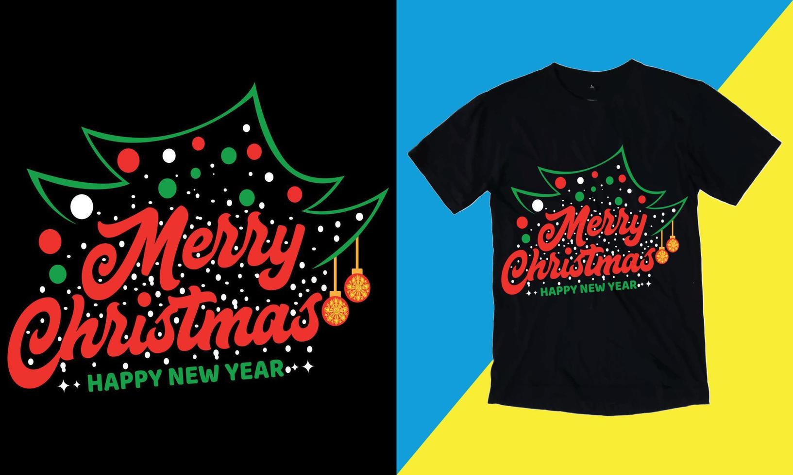 camiseta feliz natal 25 de dezembro, vetor