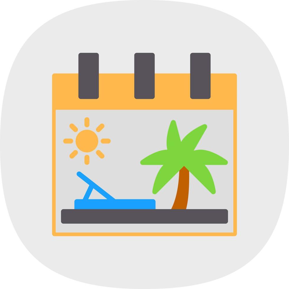 design de ícone de vetor de férias