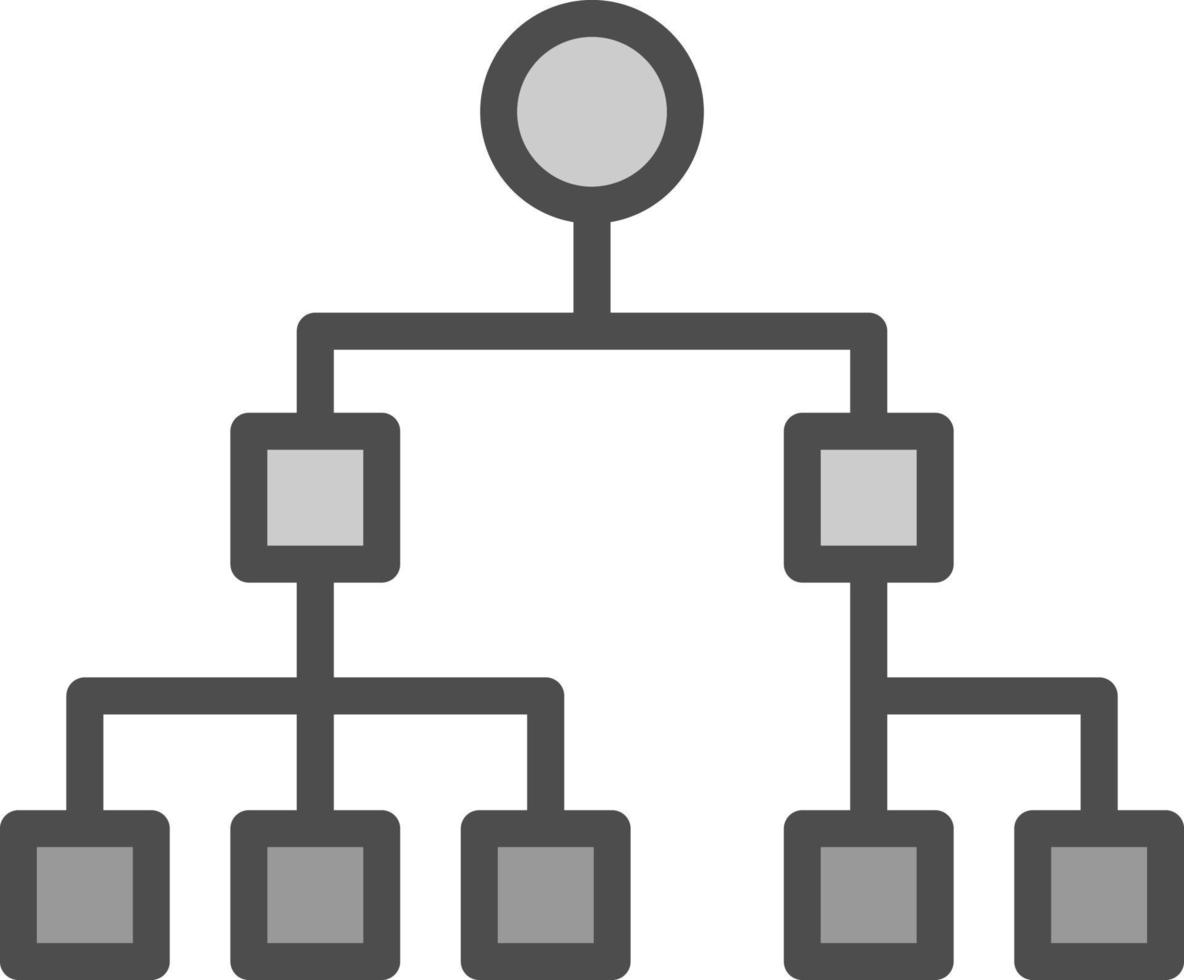 design de ícone de vetor de gráfico de organização