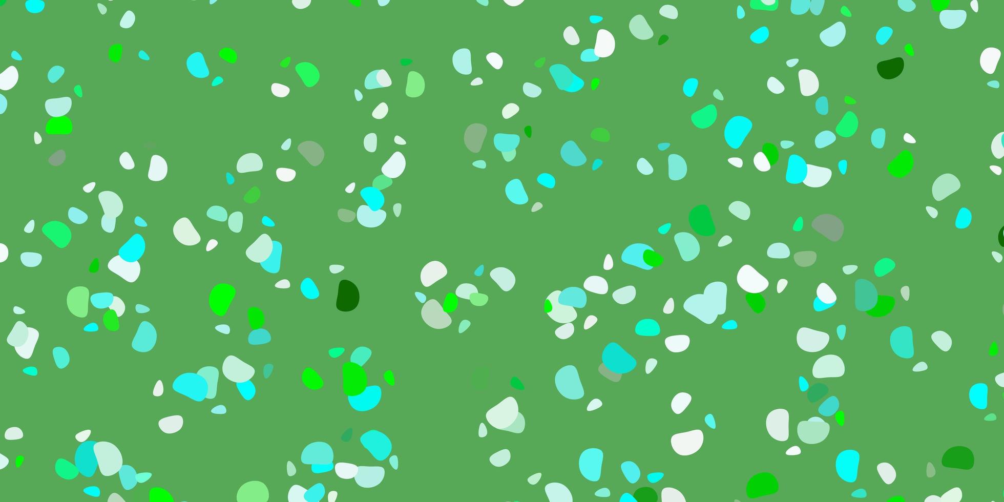 modelo azul claro e verde com formas abstratas. vetor