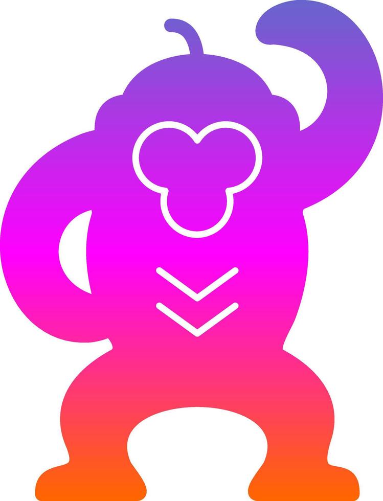 design de ícone de vetor de macaco