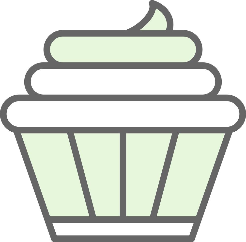 design de ícone de vetor de cupcakes