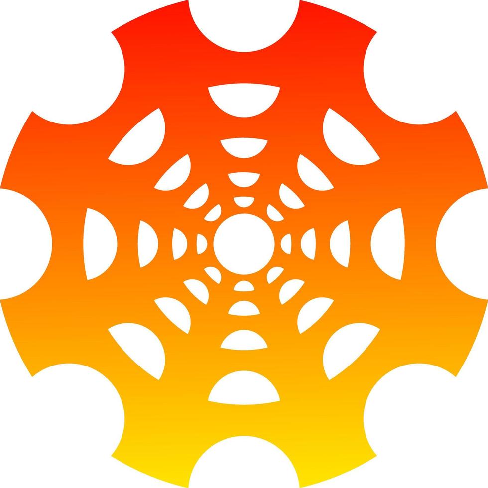 as ilustrações e clipart. design de logotipo. rodas de engrenagem laranja vetor