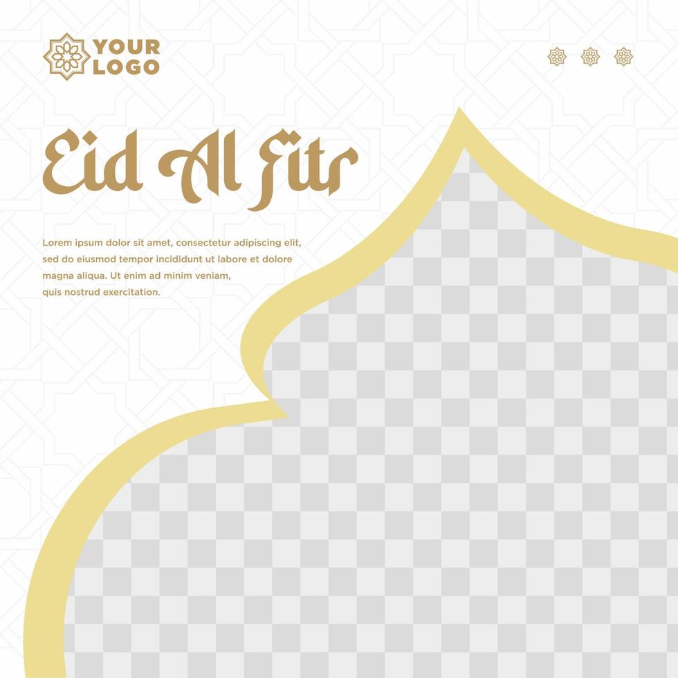 modelo de banner de coleção de postagens de mídia social ramadan eid al fitr vetor