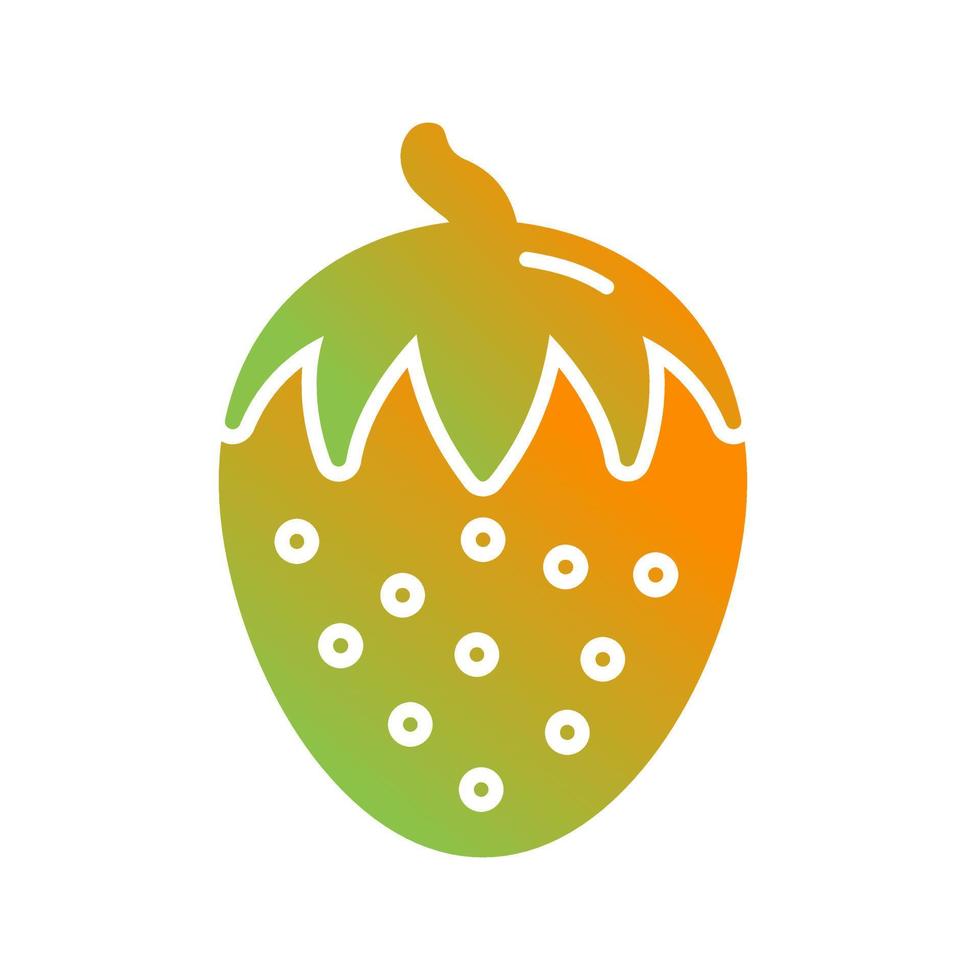 ícone de vetor de morango