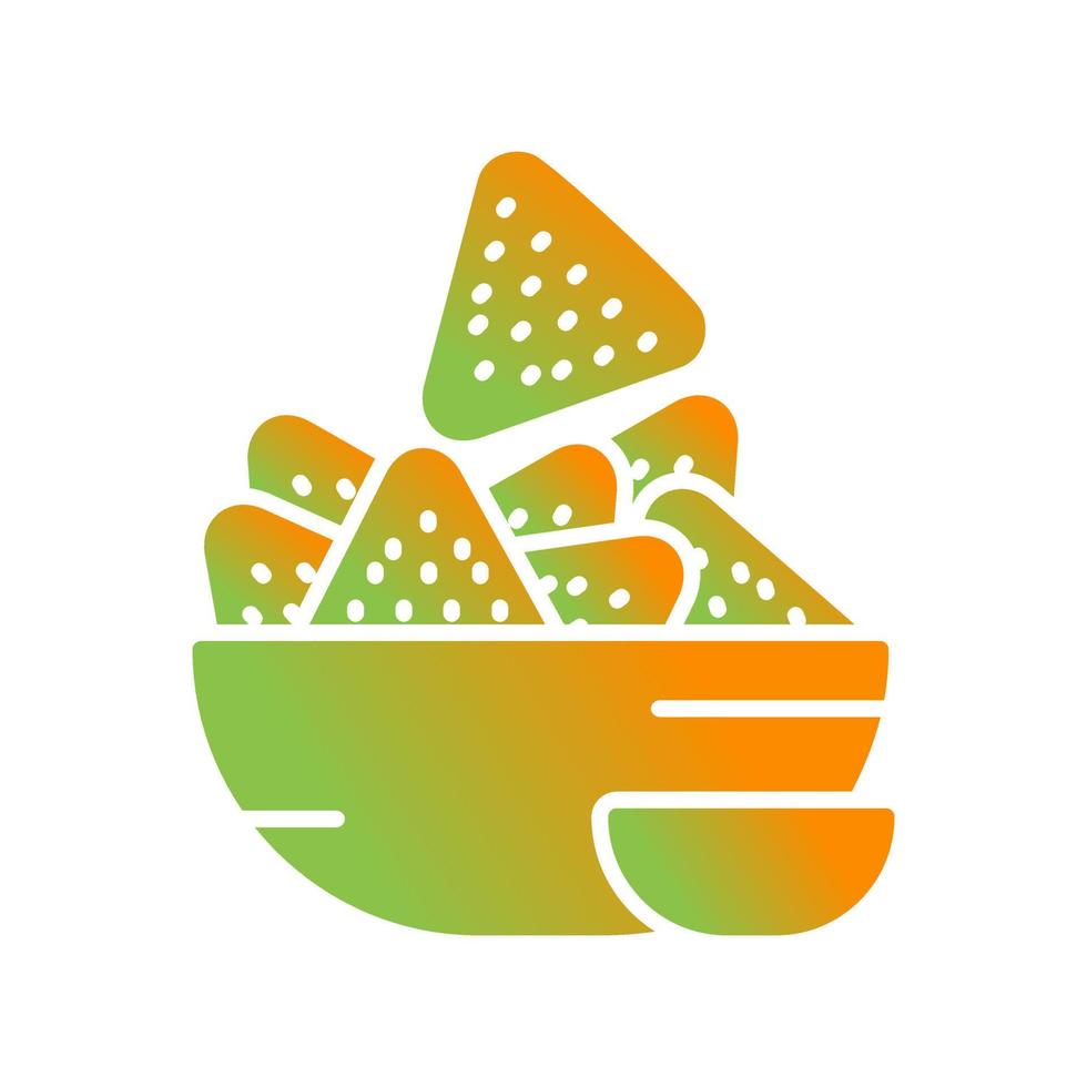 ícone de vetor de nachos