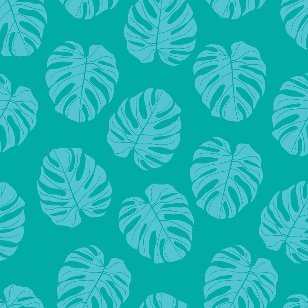 bela monstera tropical deixa design de padrão sem emenda. fundo de natureza de folhas tropicais. ilustração brasileira na moda. design de primavera e verão para têxteis, estampas, papel de embrulho. vetor