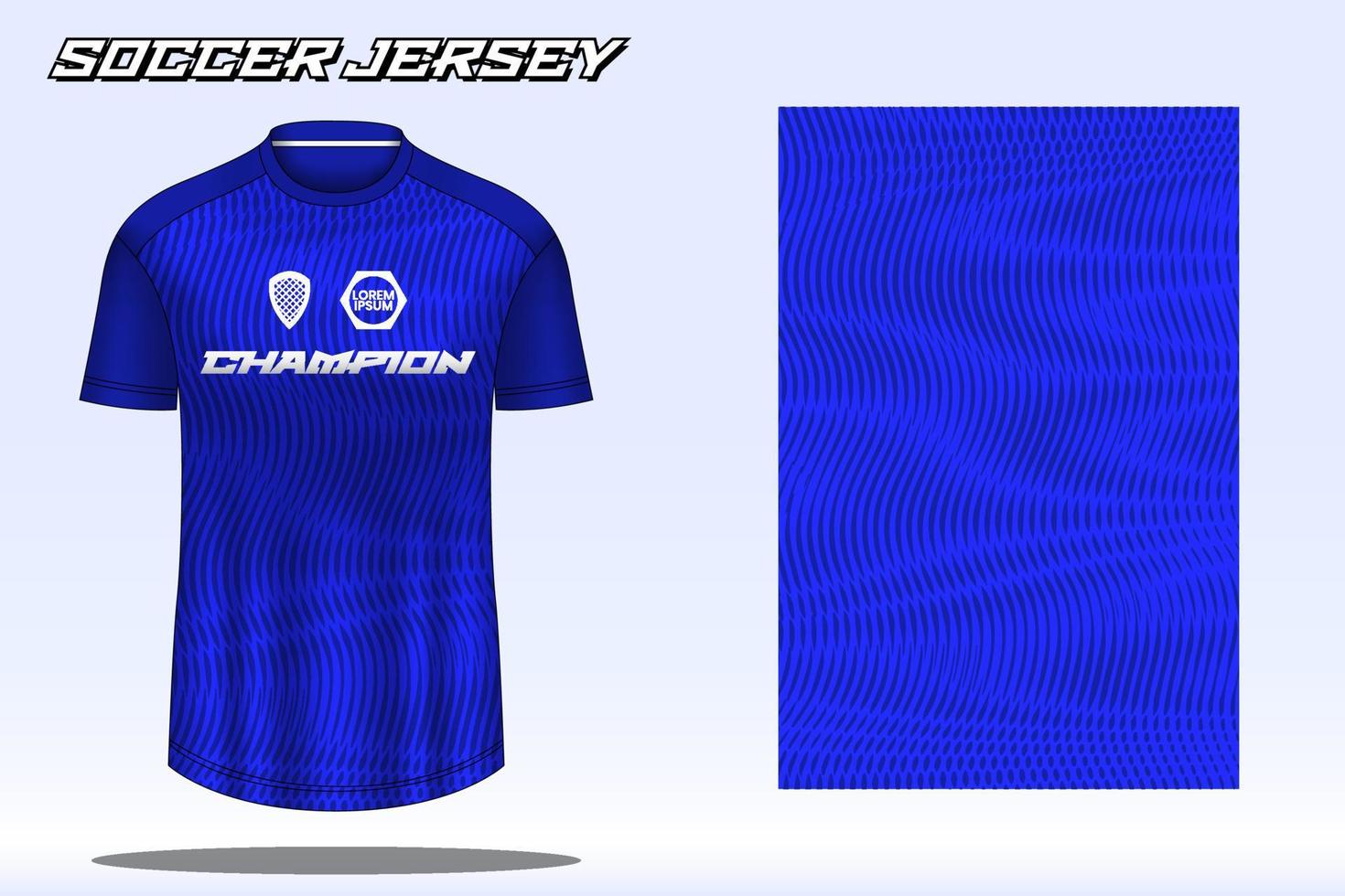maquete de design de camiseta esportiva de camisa de futebol para clube de futebol 015 vetor