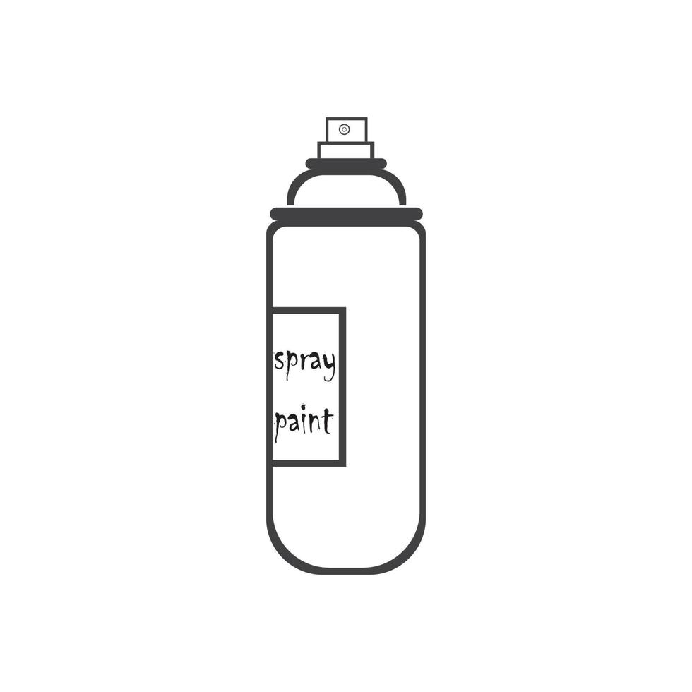 design de modelo de logotipo de ícone de ilustração vetorial de tinta spray vetor