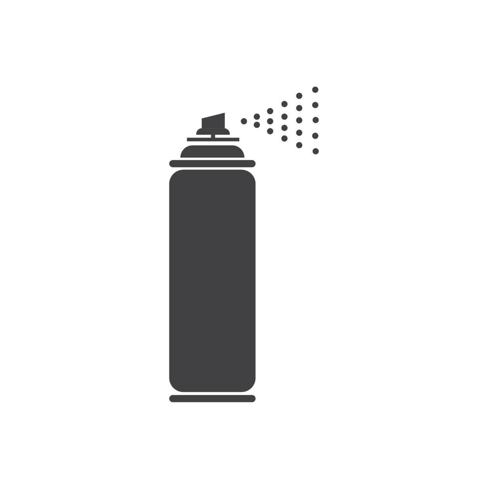 design de modelo de logotipo de ícone de ilustração vetorial de tinta spray vetor