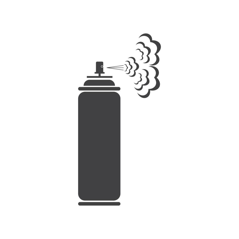 design de modelo de logotipo de ícone de ilustração vetorial de tinta spray vetor