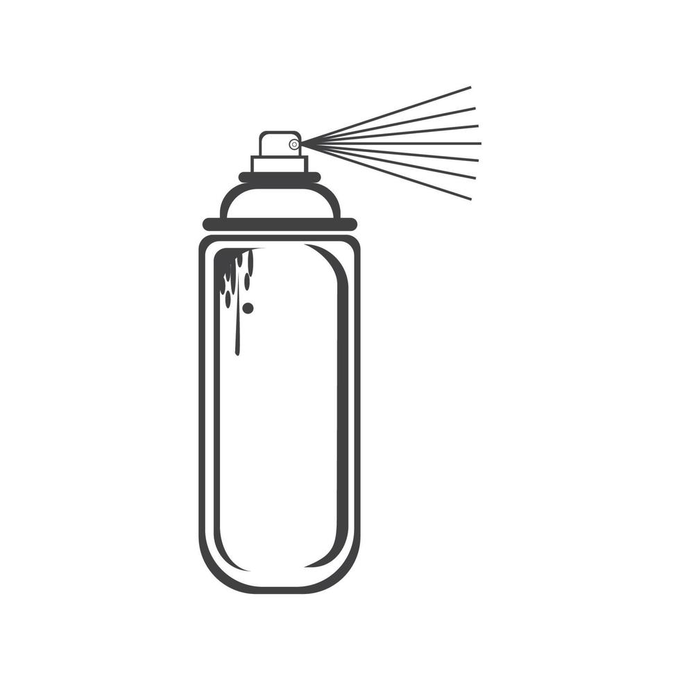 design de modelo de logotipo de ícone de ilustração vetorial de tinta spray vetor