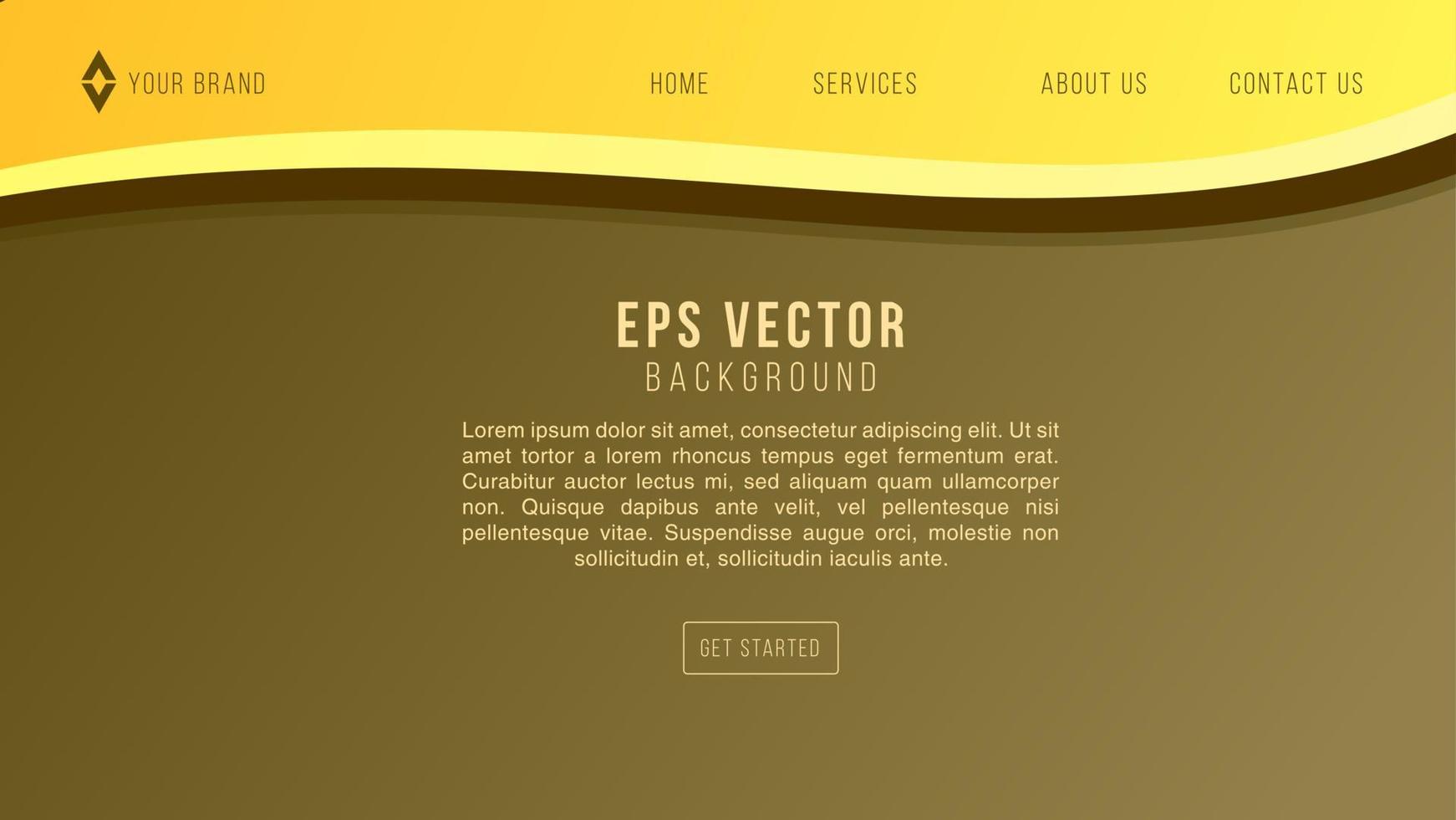 folhas de outono marrons e amarelas, fundo transparente do modelo da web - ilustração vetorial vetor